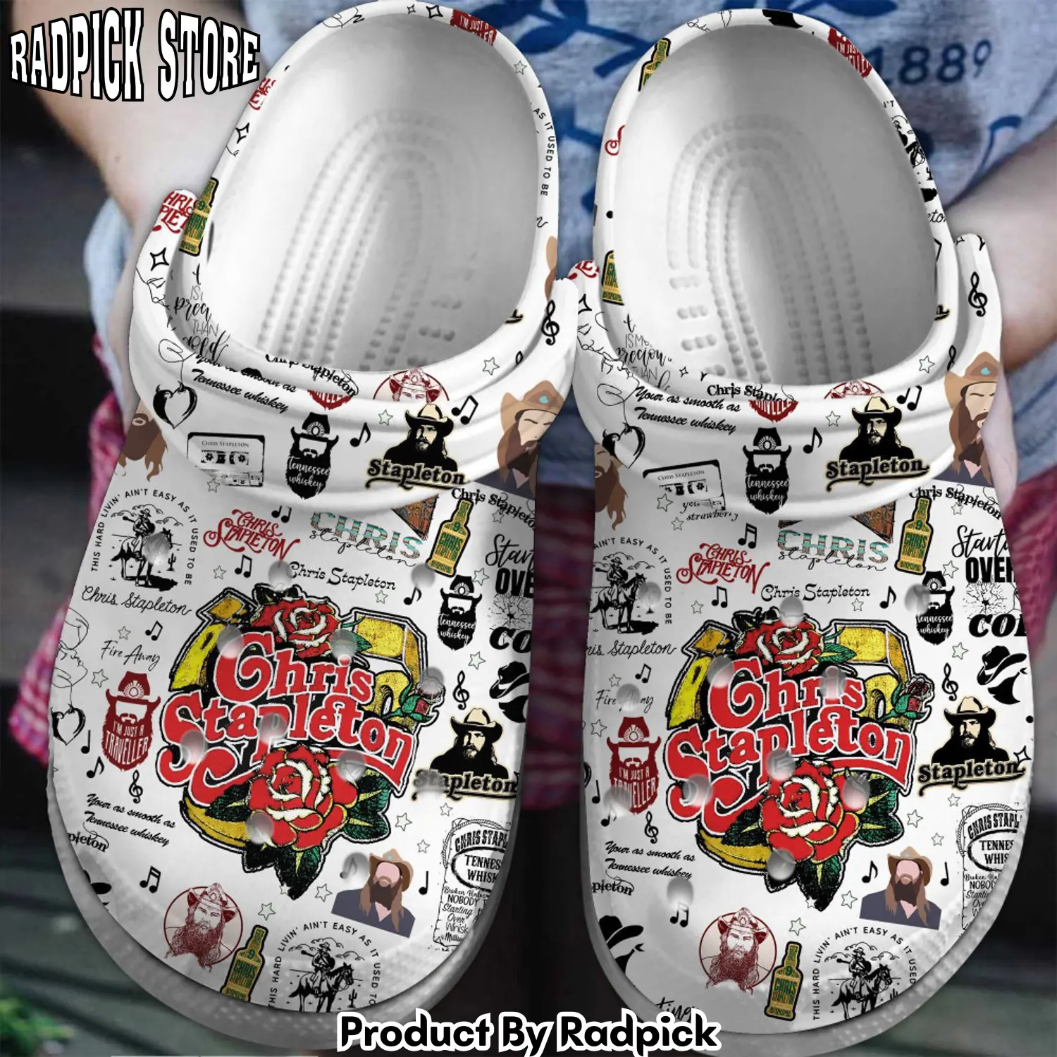Radpick chris stapleton music clogs shoes comfortable for men women yyl rp6527283